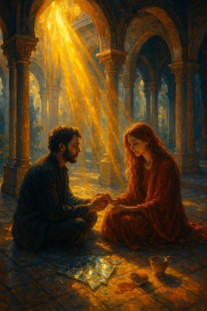 Sublime Sunlight Strewn Spilling Scattered