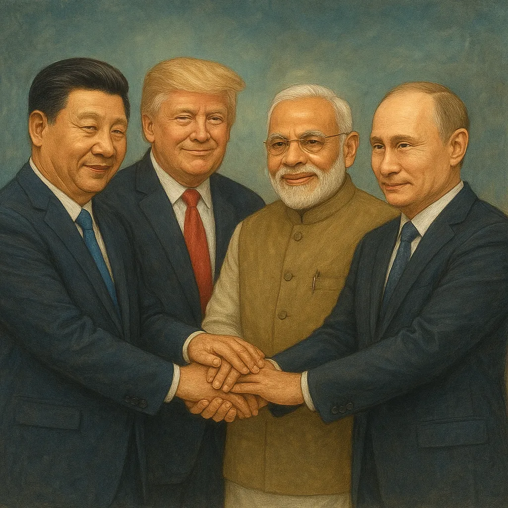 Waters in Pond Dancing Waves